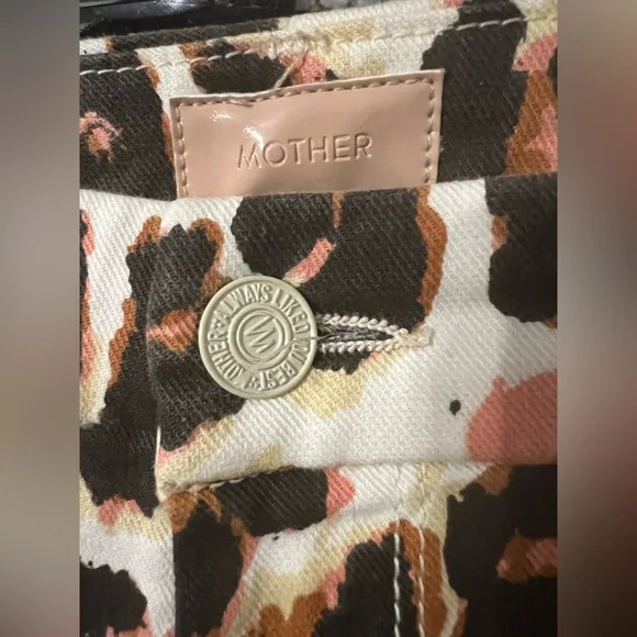 MOTHER Denim High Waisted Looke Ankle Fray In Touch Of The Tiger Size 27 - Picture 7 of 11